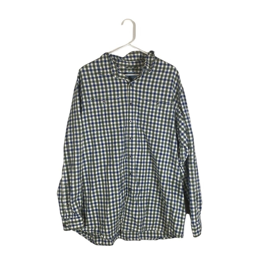 L.L bean plaid casual button mens size XL tall - Picture 1 of 8